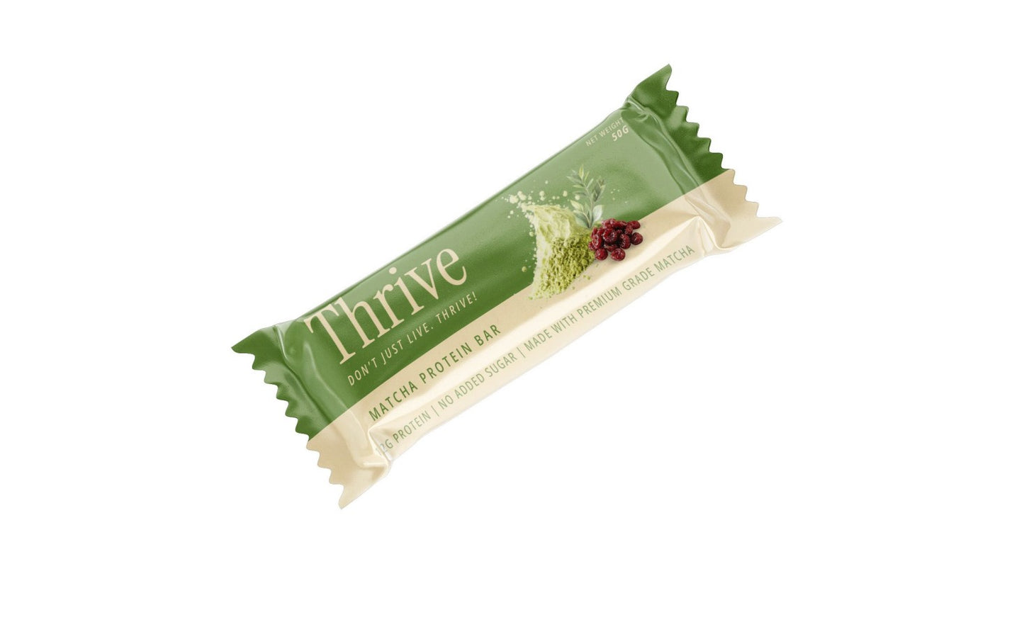 Thrive Matcha Protein Bar – Premium-Grade Matcha | 12g Protein | 10-Bar Box